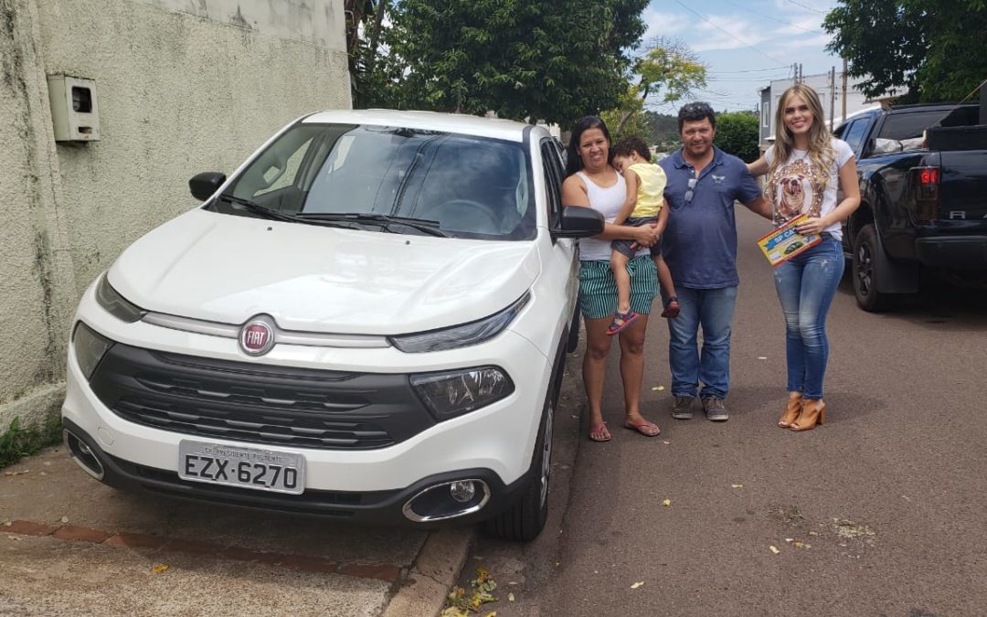 Empresário em dificuldade ganhou duas Fiat Toro e deu vida nova ao seu negócio
