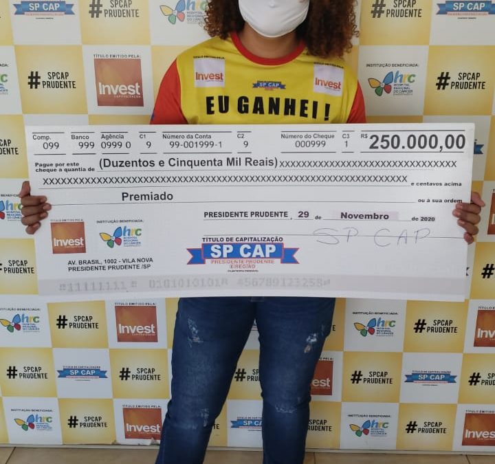 Moradora de Araçatuba ganha 250 mil no SP Cap e vai realizar o sonho da casa própria