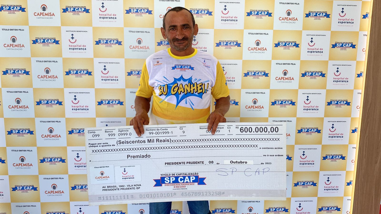 Morador de Birigui ganha pela quinta vez no SP Cap, desta vez dividiu o prêmio de 600 mil