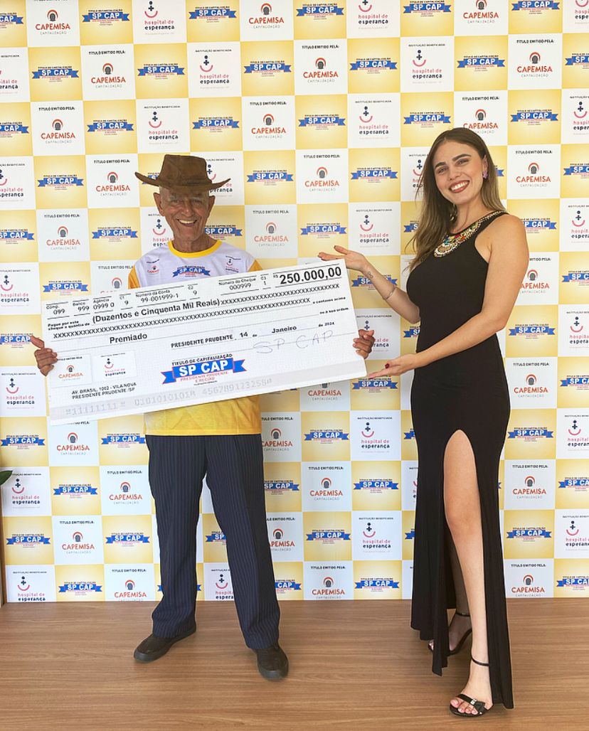 Morador de Rancharia leva sozinho o quarto prêmio do SP Cap valendo 250 mil reais.